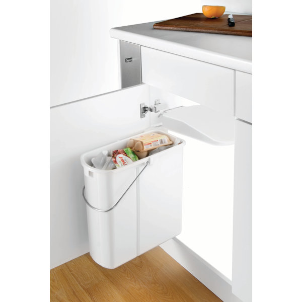 Wesco SlimLine 19 Litre Swing Top Pull Out/Under Counter Rubbish Bin